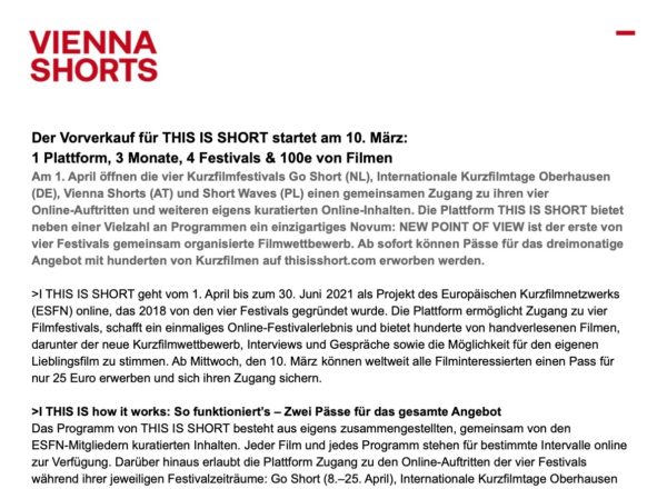 PA Der Vorverkauf fuer THIS IS SHORT startet am 10 Maerz 3