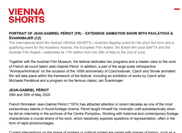 PA Vienna S Horts 2020 at Filmmuseum en preview