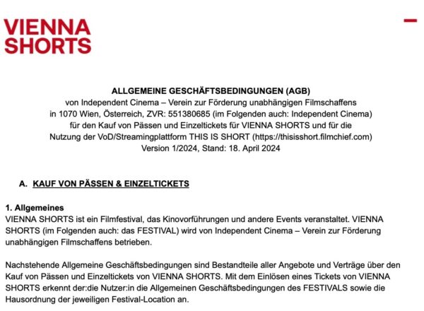 Bild AGB Vienna Shorts2024